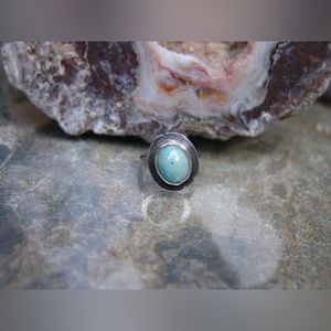 Larimar 925 Sterling Silver Ring Handmade By Sandy Robinson Jewelry USA